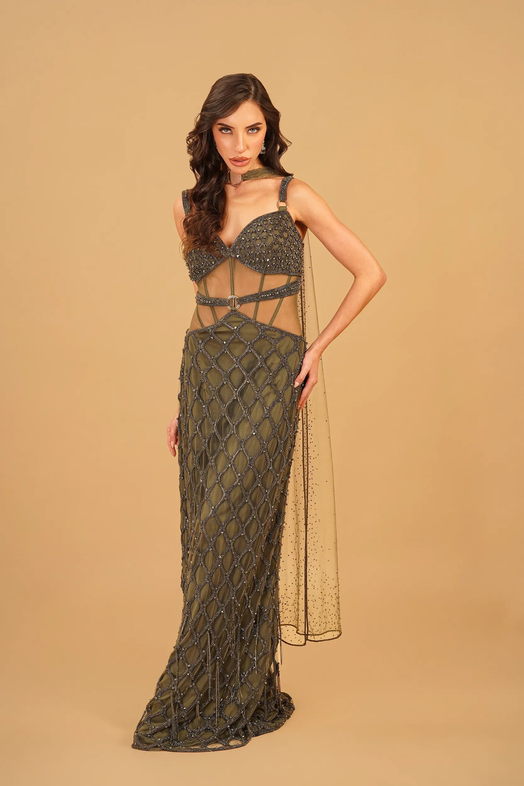 Olive Green Straight Dress