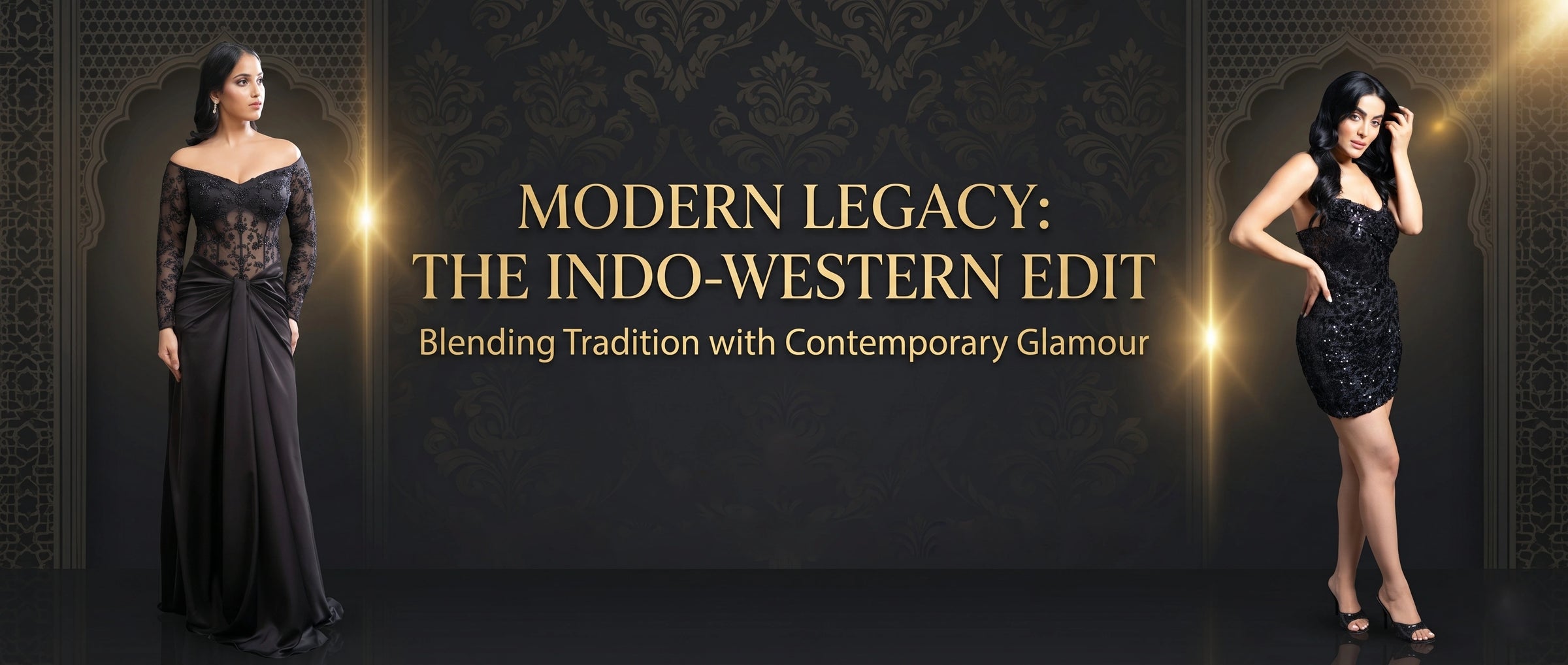 Aahana's by Nidhi Mehra Indo-Western Collection — Homepage Hero Banner