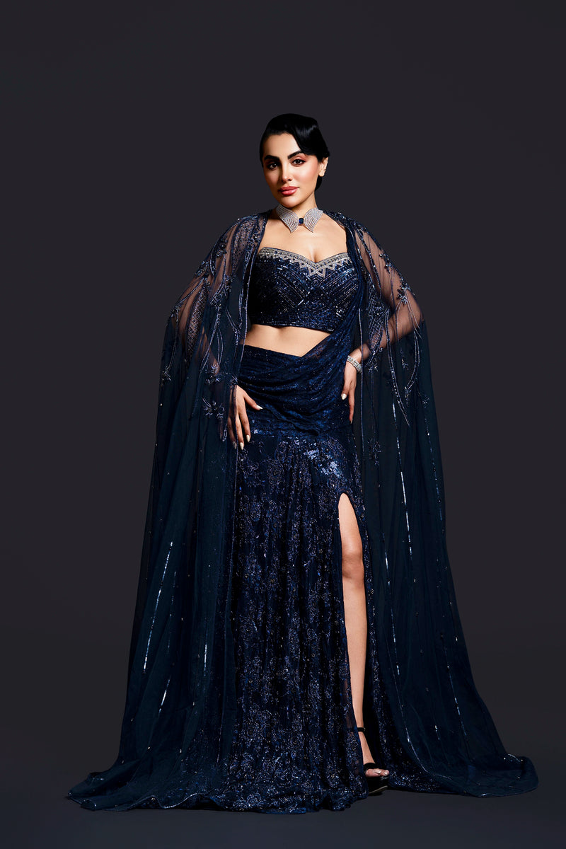 Indo-Western Engagement and Cocktail Wear Collection by Aahana's by Nidhi Mehra