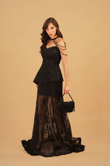 Black Crystal Gown