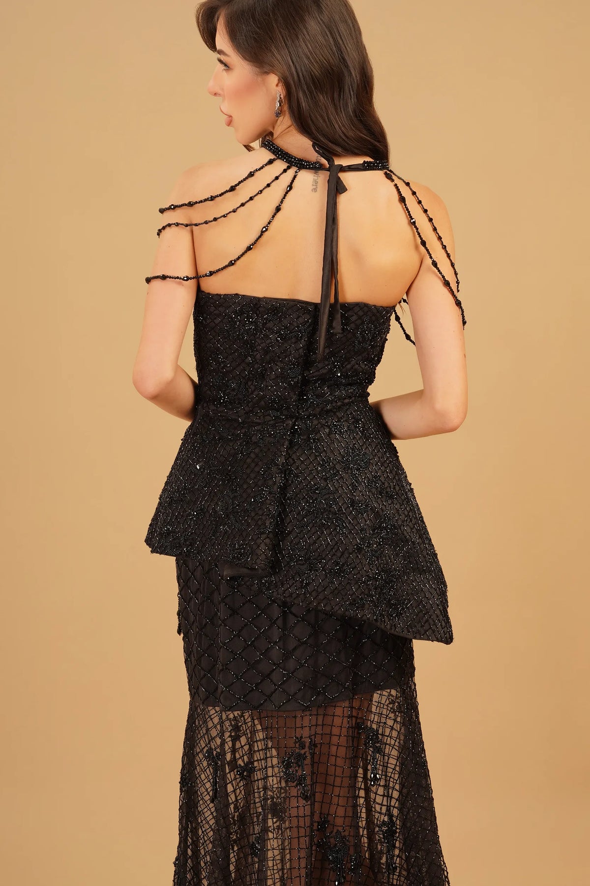 Black Crystal Gown
