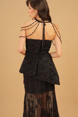 Black Crystal Gown