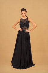 Navy Blue Cut Dana Anarkali