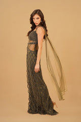Olive Green Straight Dress