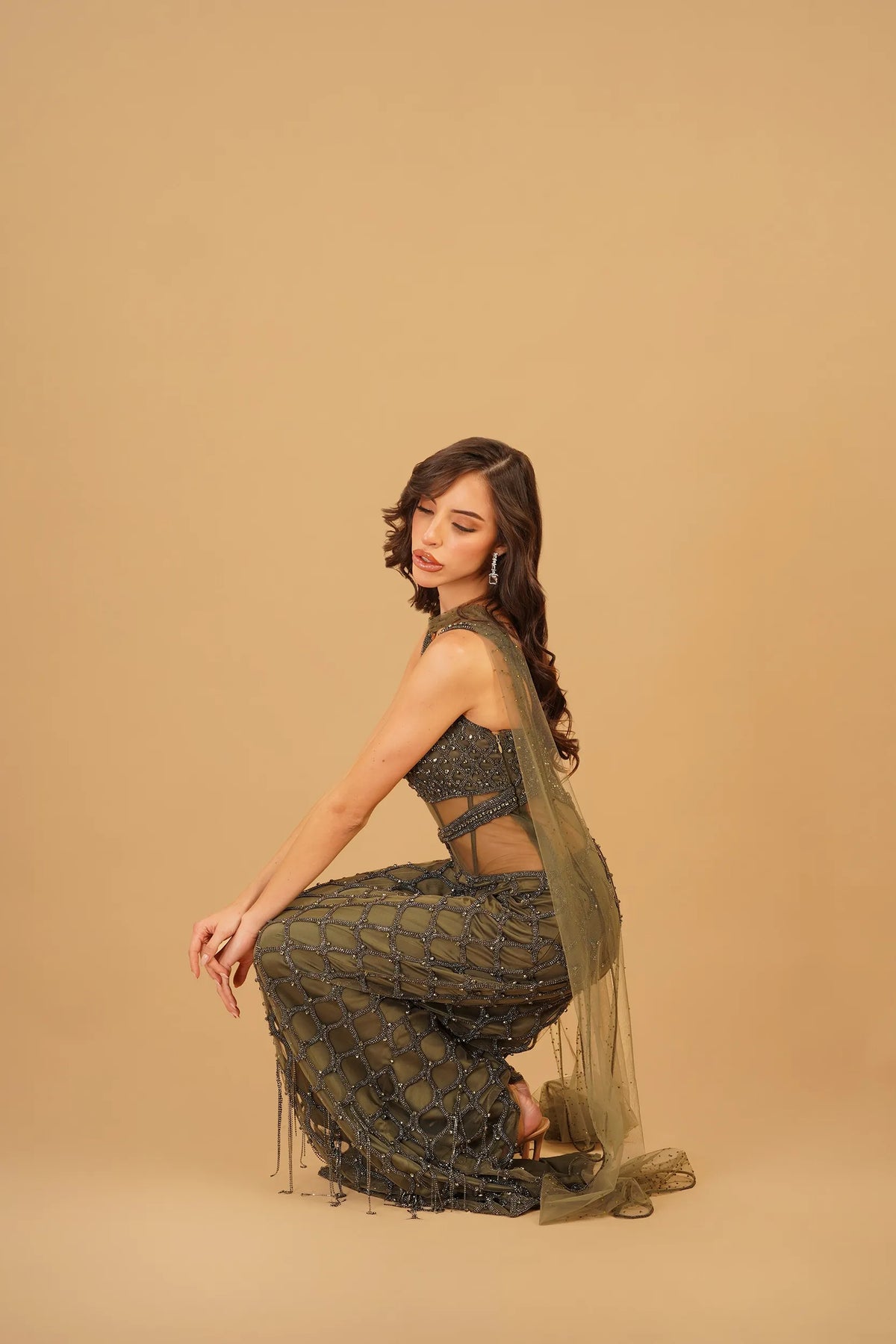 Olive Green Straight Dress