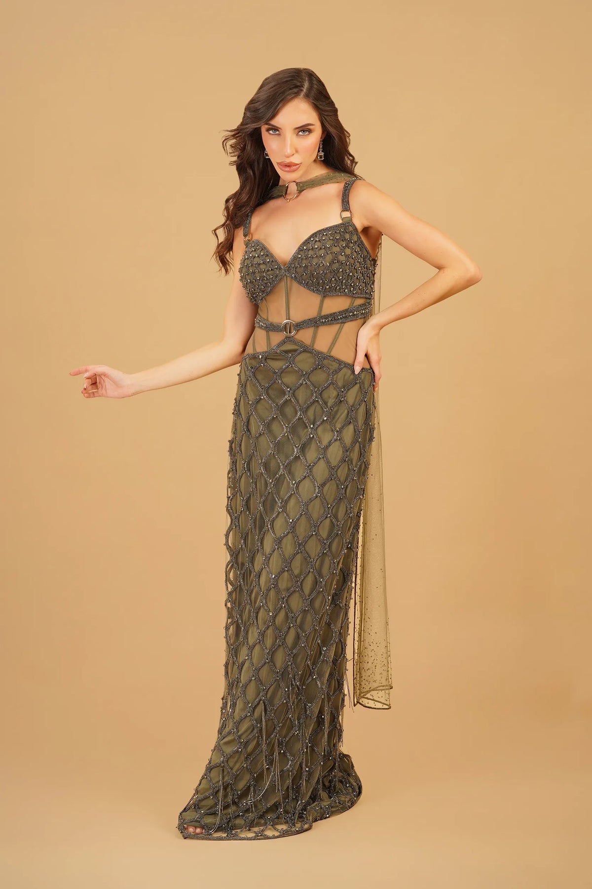 Olive Green Straight Dress