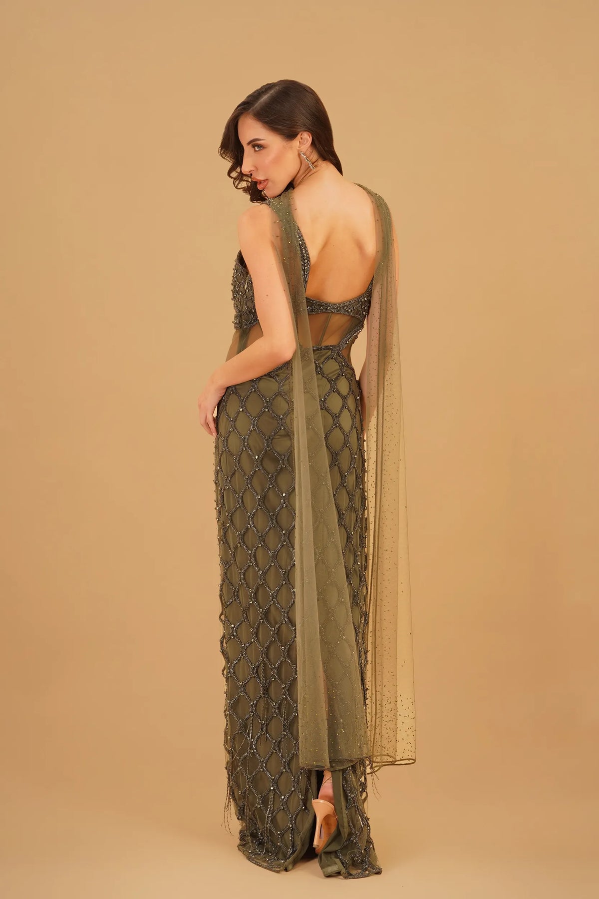 Olive Green Straight Dress