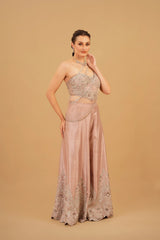 Pink Tassel Sharara Set