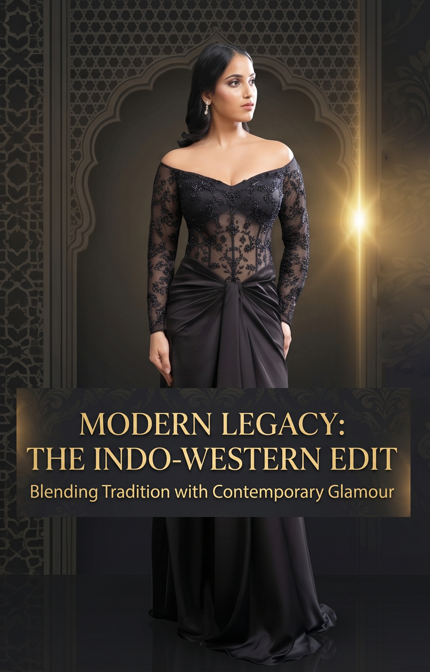 Aahana's by Nidhi Mehra Indo-Western Collection — Homepage Hero Banner (Mobile)
